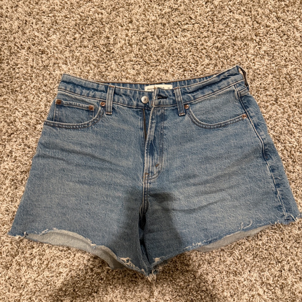 Abercrombie and fitch curve love high rise dad short